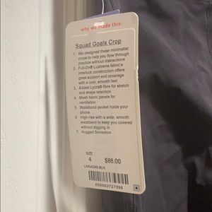 lululemon athletica Pants - Lululemon Squad Goals Crop lululemon athletica Pants - Lululemon Squad Goals Crop